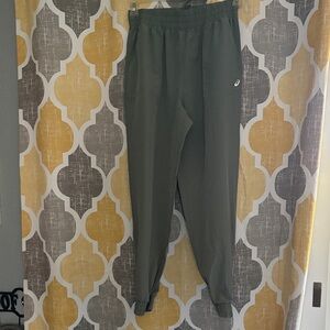 ASICS Olive Green Athletic Joggers